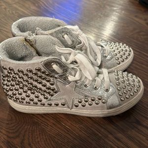 Meline (Italian) Fun bedazzled sneakers for bar/bat mitzvah or wedding